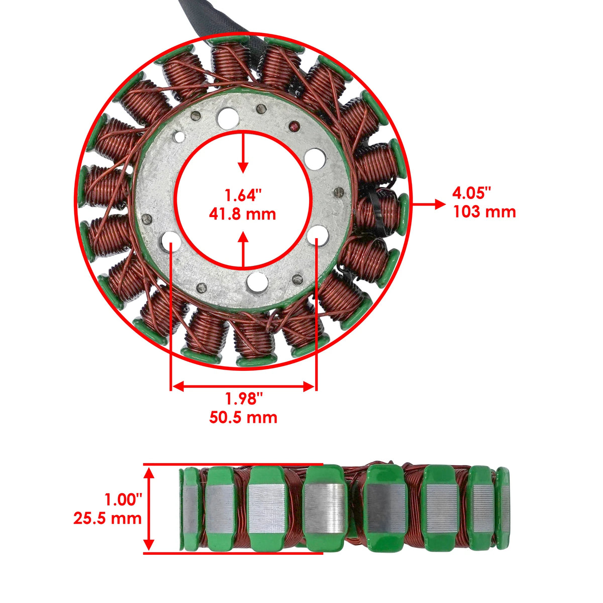 Stator for Suzuki LT-4WD Quad Runner (1990–1996) ST215, 32101-19B00, 3430-021