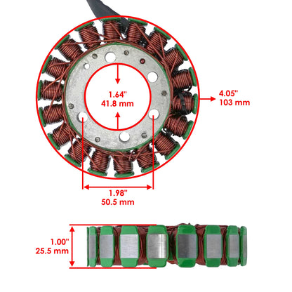 Stator for Suzuki LT-4WD Quad Runner (1990–1996) ST215, 32101-19B00, 3430-021