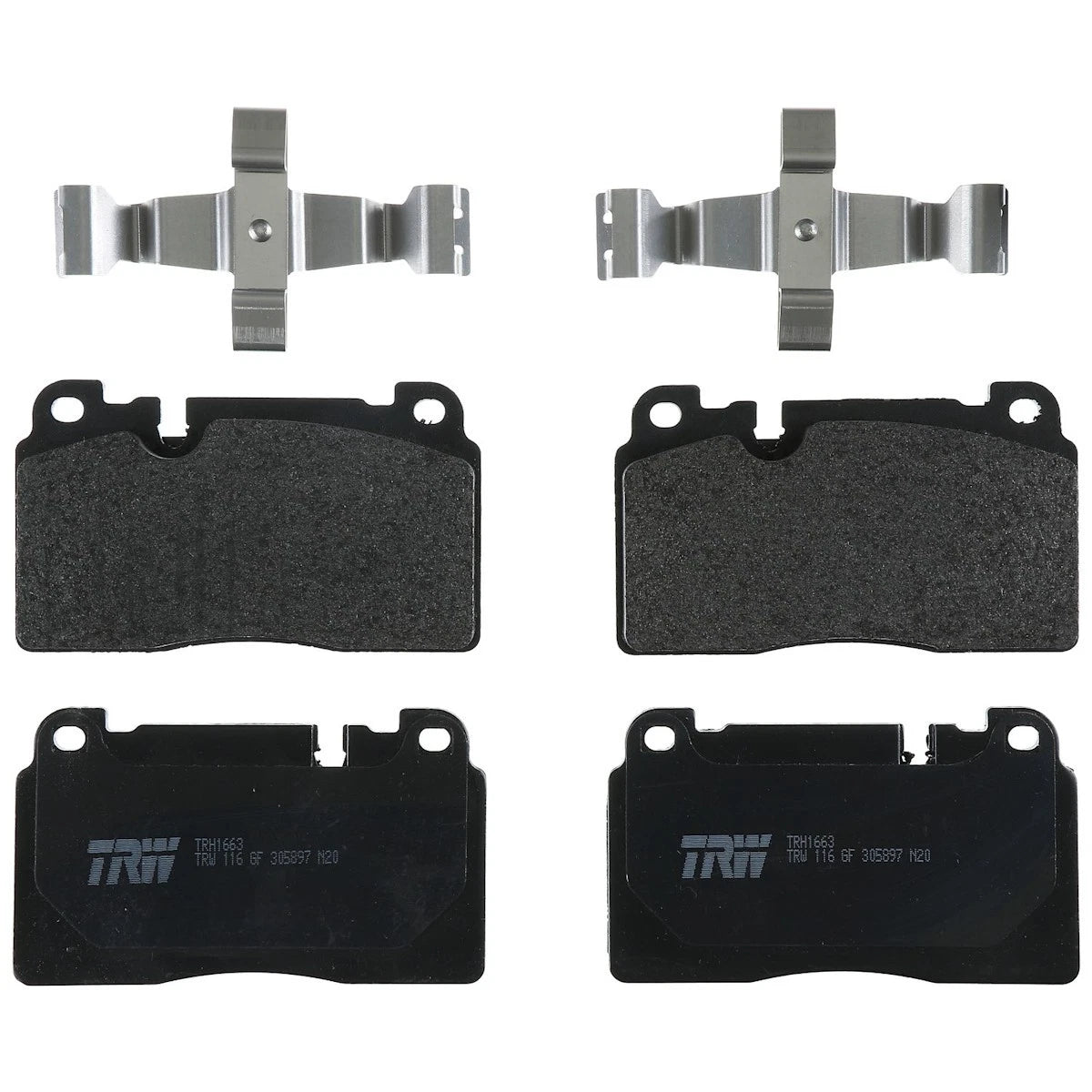 2X TRH1663 Brake Pad Set Front for Audi Q5 (2013–2017)