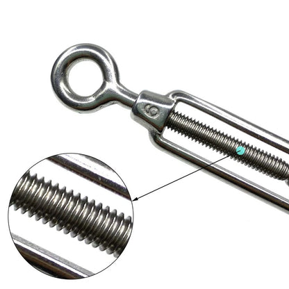 Set of 6 M6 Stainless Steel Eye and Turnbuckles for Shade