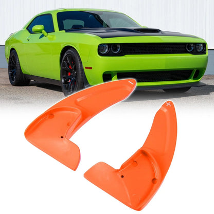 Pair Orange Steering Wheel Paddle Shifter Cover for Dodge Charger Challenger (2015–2023) 745065577875