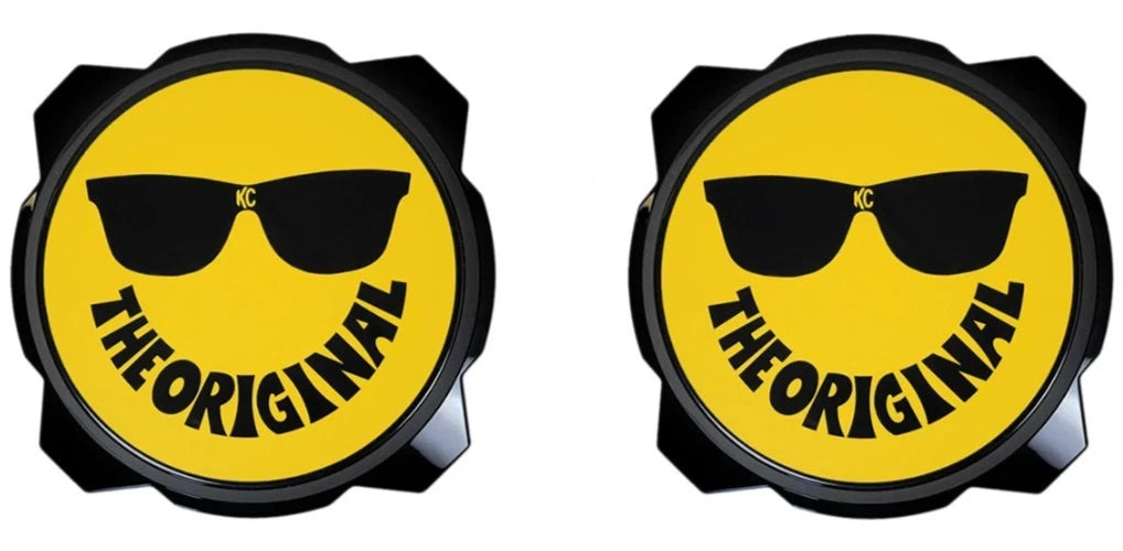 2X KC HiLites 6" Round Yellow Snap On Hard DayLighters for 5114