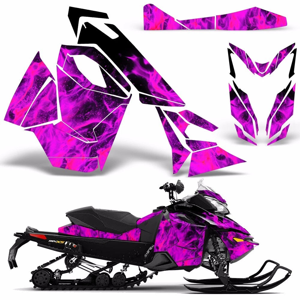 Sled Graphic Decals Stickers for Ski Doo Rev XS (2013–2014)
