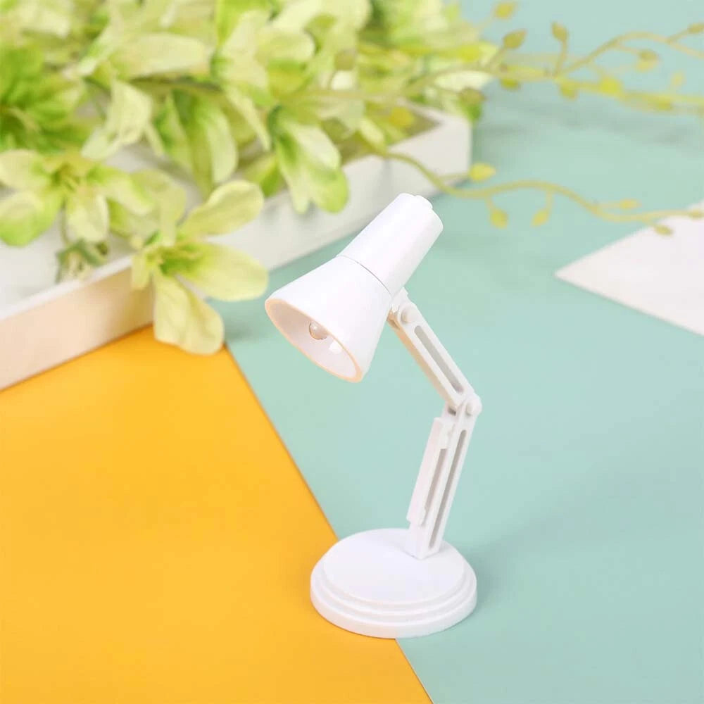 LED Desk Table Lamp for 1/6 Scale Dollhouse Miniature Furniture