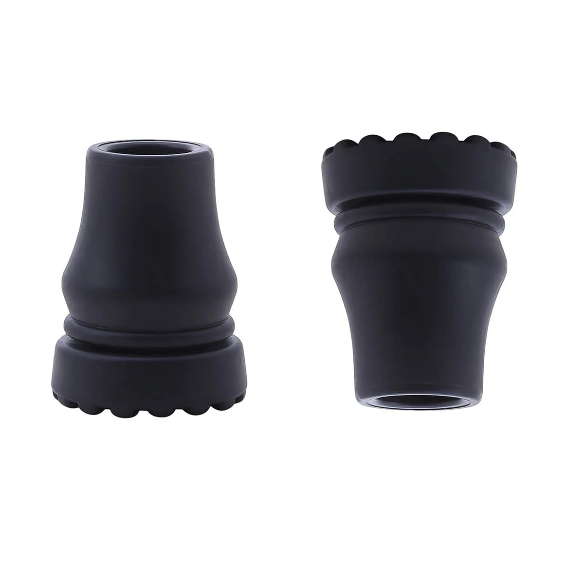 Rubber Cane Tips 3/4 Inch for Walking Stick (3/4") - Heavy Duty, Black