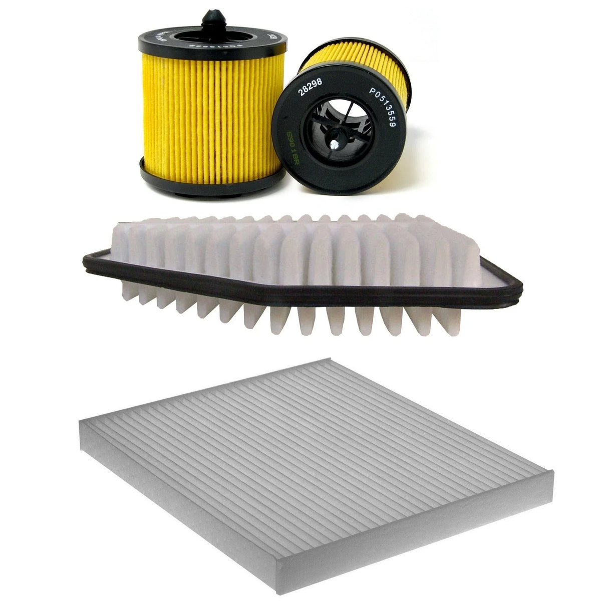 Engine Oil Air Cabin Filter Service Kit for Chevy Pontiac G5 (2007–2010)