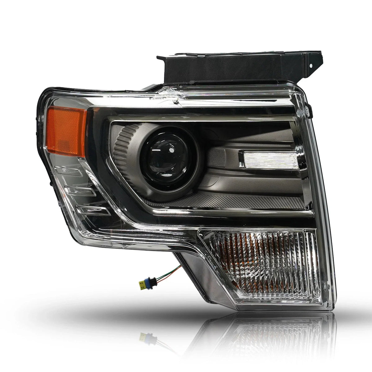 HID/Xenon Headlight for Ford F-150 (2013–2014) Right Side Chrome Trim