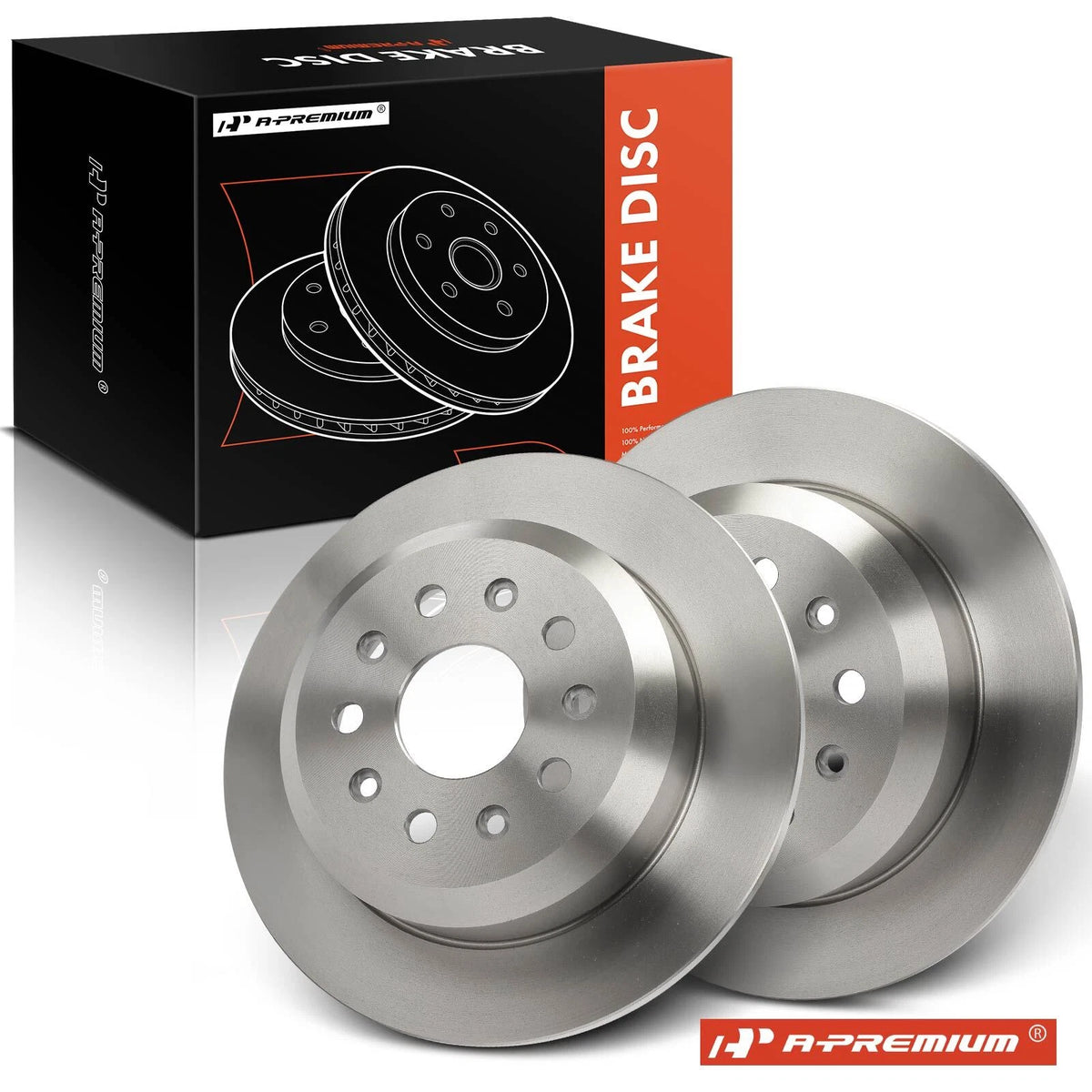 Set of 2 Rear Disc Brake Rotors for Jeep Wrangler JL (2018–2021) 12158019
