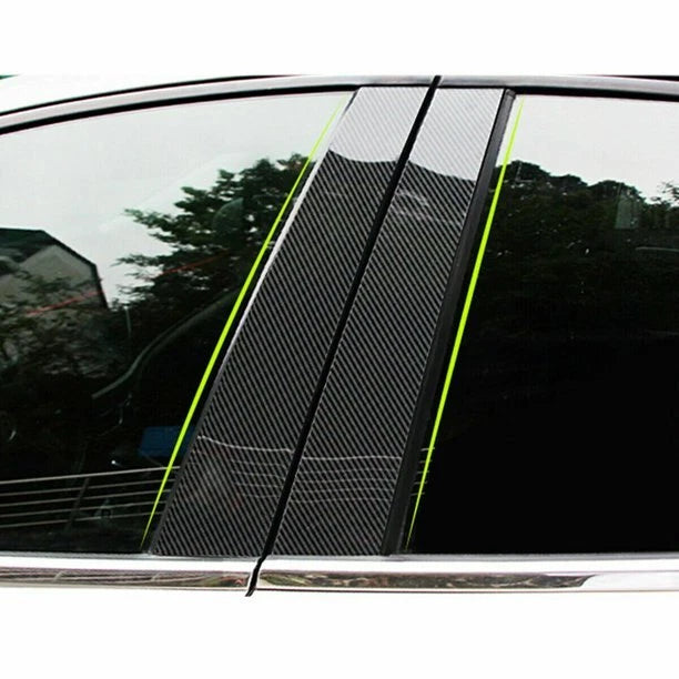 6x Carbon Fiber Pillar Posts for Porsche Macan (2014–2022)