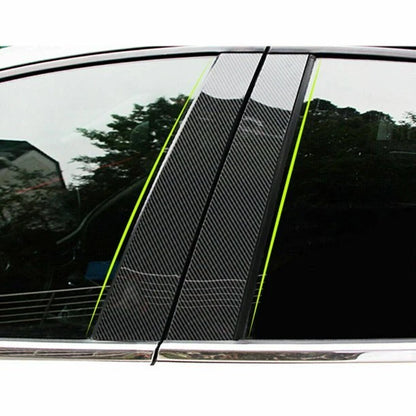 6x Carbon Fiber Pillar Posts for Porsche Macan (2014–2022)