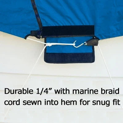 Boat Cover for Carolina Skiff 258 DLV (Hard-Top, Blue)