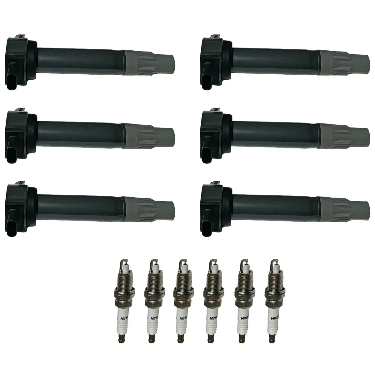 Set of 6 Ignition Coils & Iridium Spark Plugs for Dodge Chrysler 3.5L 4.0L