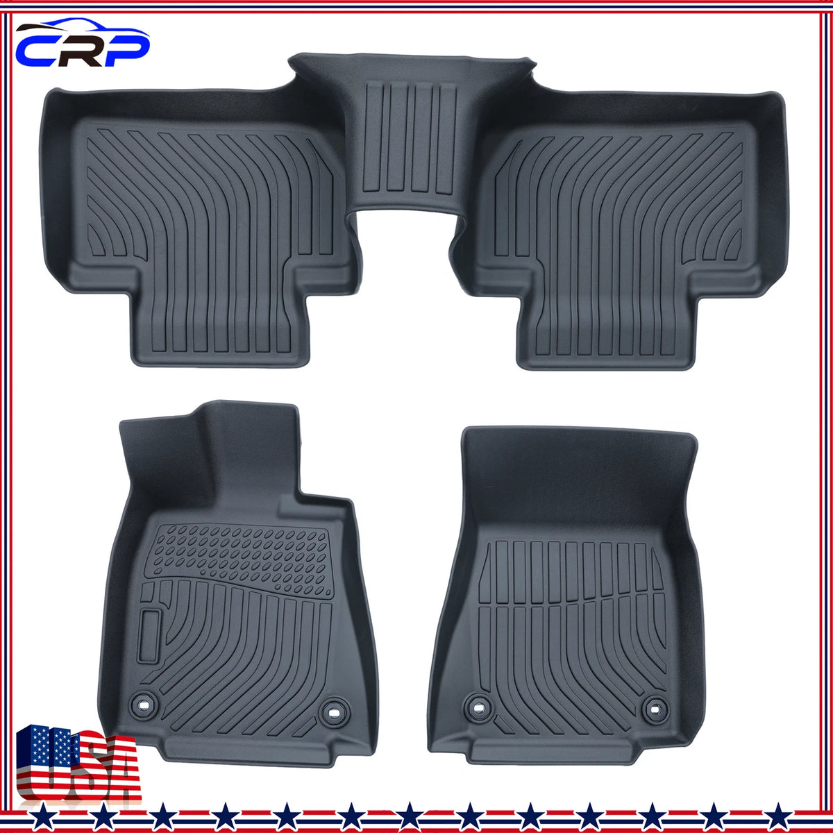3Pcs Flexible Floor Mats for Lexus IS200t/IS250/IS300/IS350 (2015–2024)