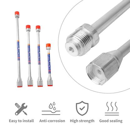Set of 4 Airless Paint Sprayer Extension Poles, Aluminum, 8 Inches