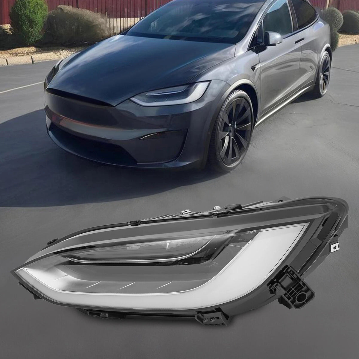 LED Headlight Assembly for Tesla Model X (2021–2024) 1800040-00-B, 1800040 00 B, 180004000B