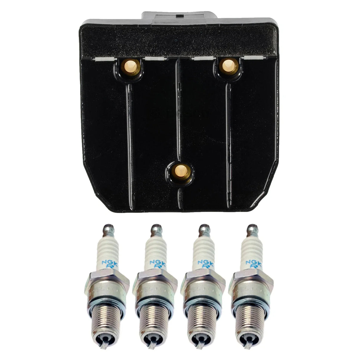 Set of 4 Bosch Ignition Coils & NGK V-Power Spark Plugs for Golf Jetta Accent Sentra