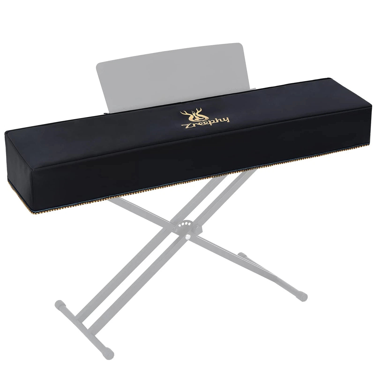 Piano Keyboard Dust Cover with Music Stand Opening (Zipper Design)