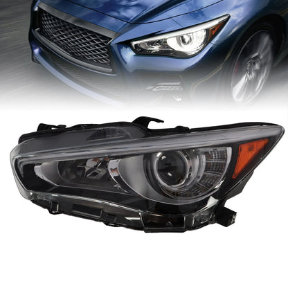 LED Headlight Assembly Left Driver Side for Infiniti Q50 (2014–2022) 260604HB0B, 260604HB0A
