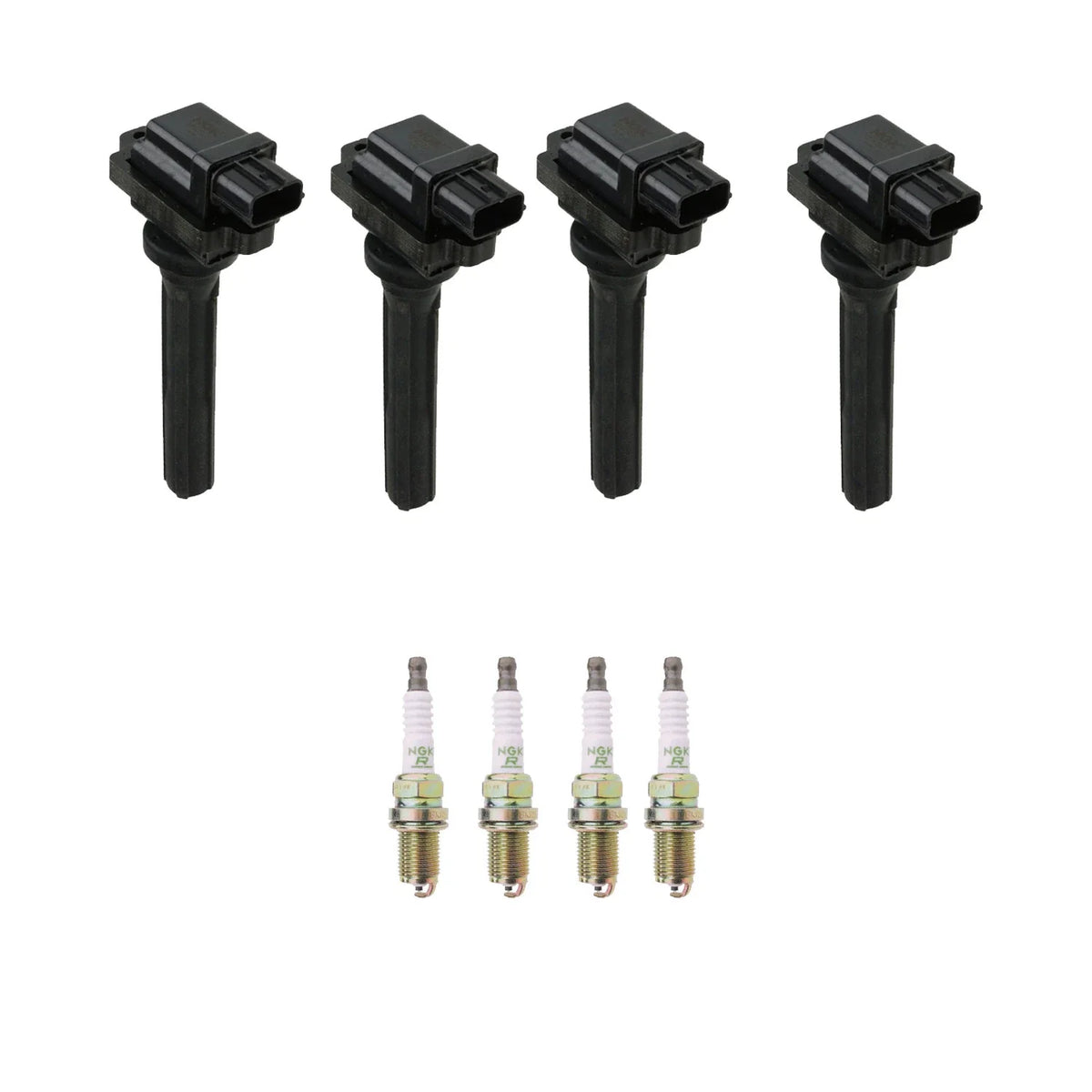 Set of 4 Ignition Coils & 4 Spark Plugs for Suzuki Tracker Vitara (1999–2005)