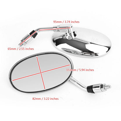 Rearview Side Mirrors for Honda Shadow VT1100 VT750 VT600 VF750 (1983–2007)
