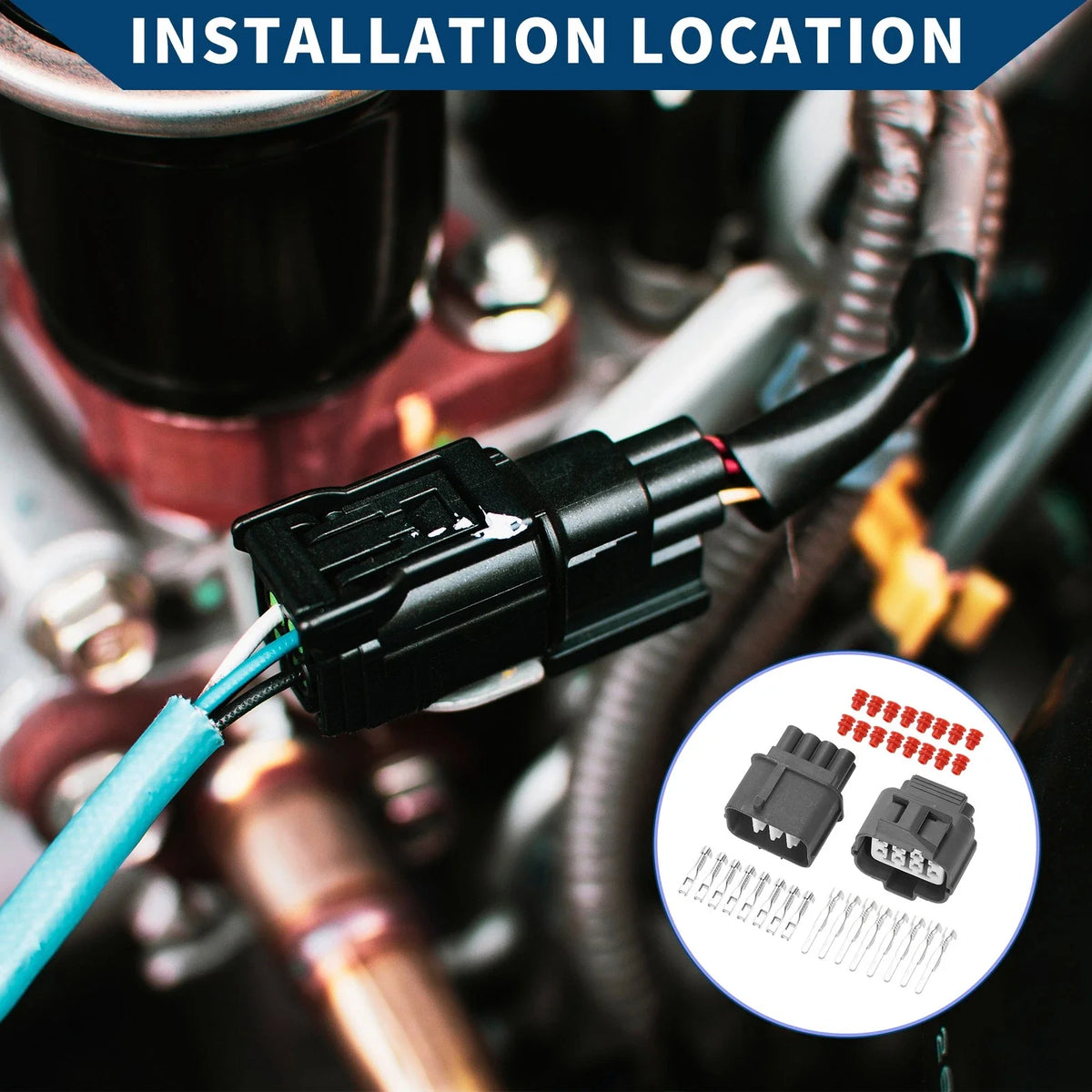 Set of 1 OBD1 Distributor Connector Plug for Honda (Year Range Not Specified)