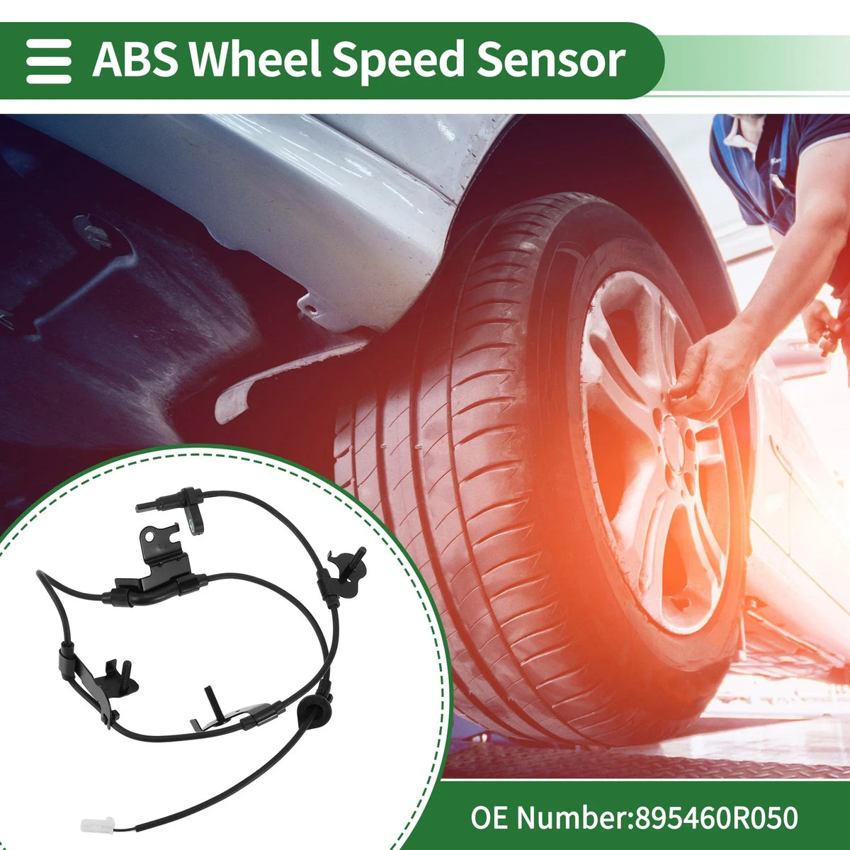 ABS Wheel Speed Sensor No. 895460R050 for Toyota RAV4 (2014–2018) Rear Left