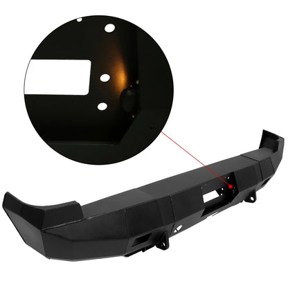 3X Black Steel Rear Winch Bumper for Dodge Ram 1500/2500/3500/4500/5500 (2002–2009) - CON-A000000325, Replace for 44100B