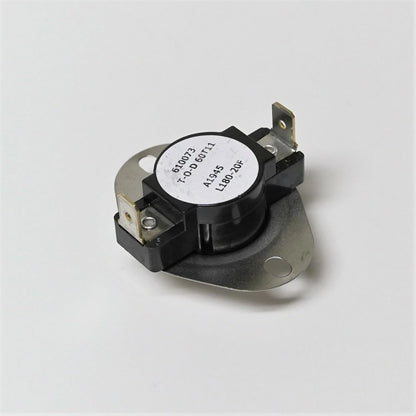Heater Limit Thermostat for Supco L180-20 (Open On Rise)