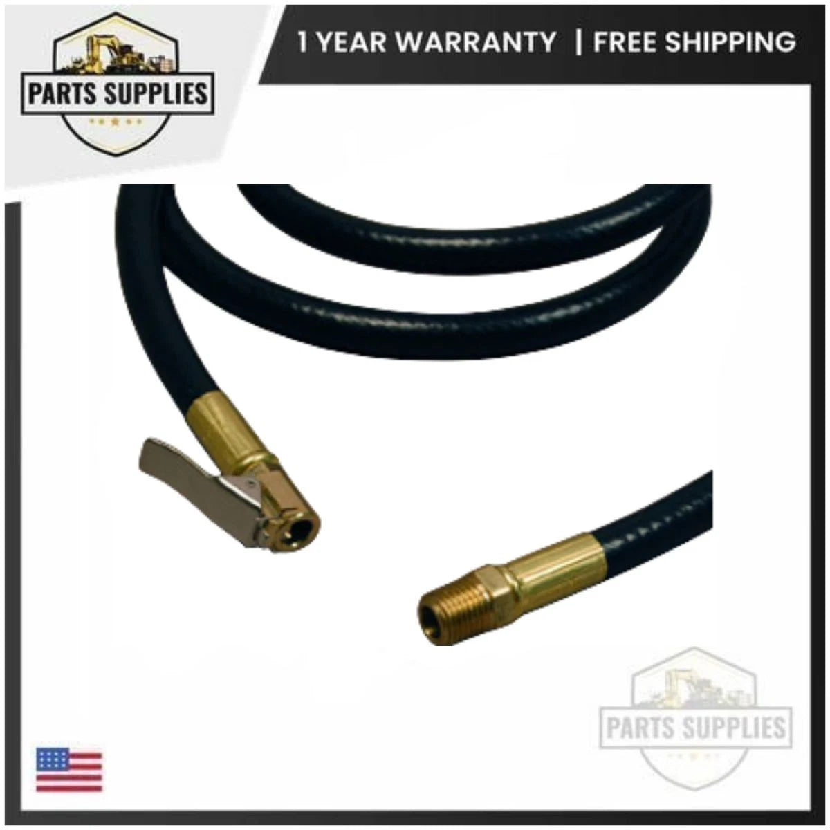 60" Air Hose with Euro Clip for Coats 4040 4050 Tire Changer