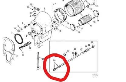 Speedo Speedometer Coupling Connector Kit for MerCruiser Alpha Gen 2