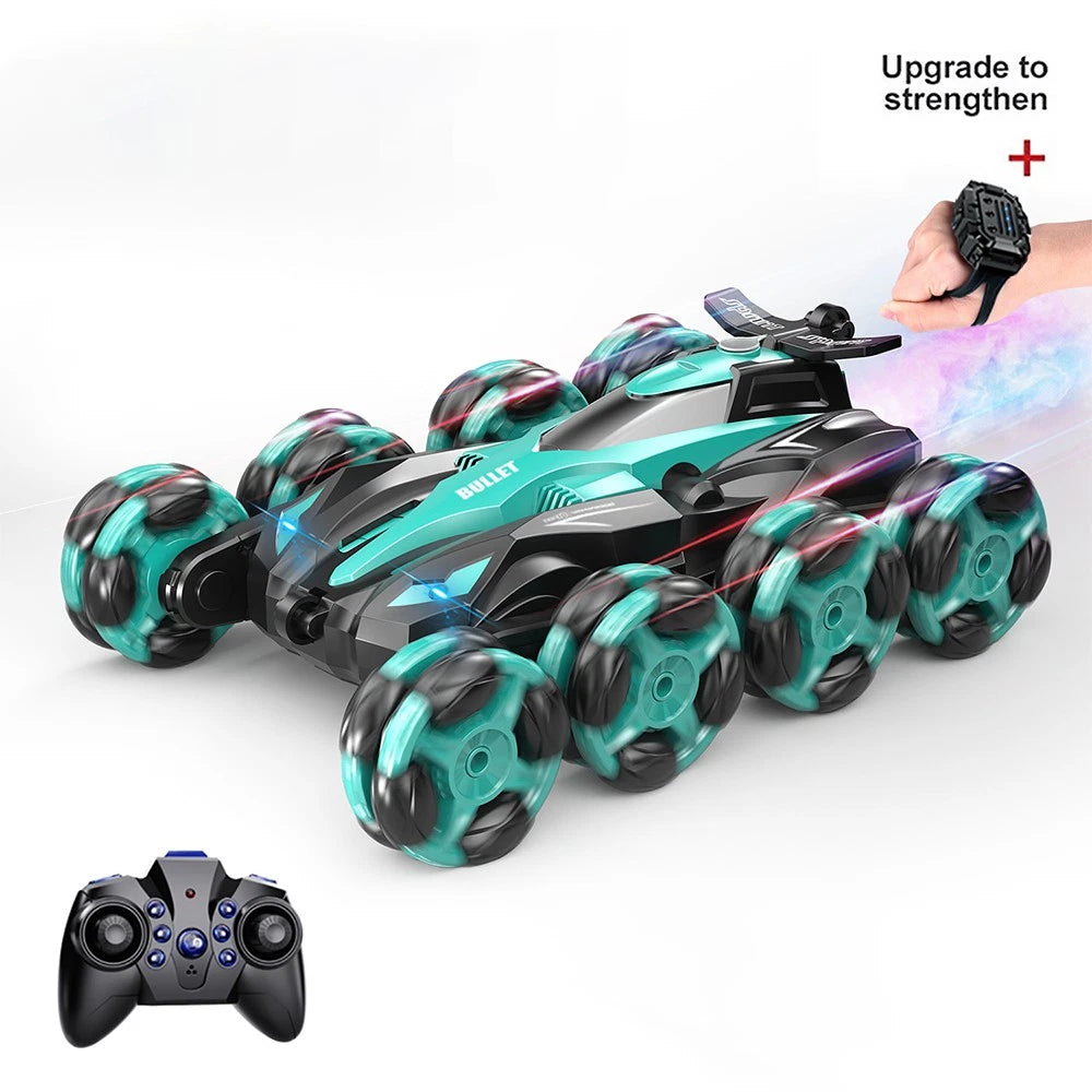 Cool 8 Wheels Hand Controlled RC Stunt Car Toys