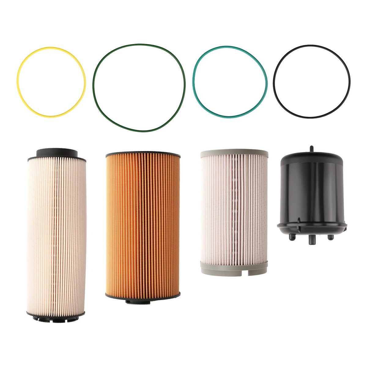 Set of 4 Engine Oil Fuel Filters for MX13 (1922496, 2234788, 7GO4HB)