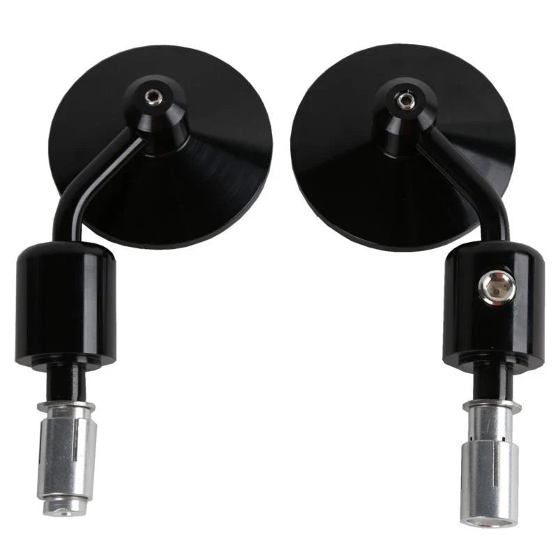 3" Round Rearview Mirrors for Harley (Fits 7/8" Handle Bars)