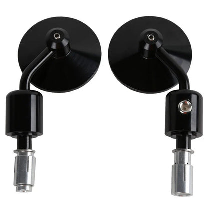3" Round Rearview Mirrors for Harley (Fits 7/8" Handle Bars)