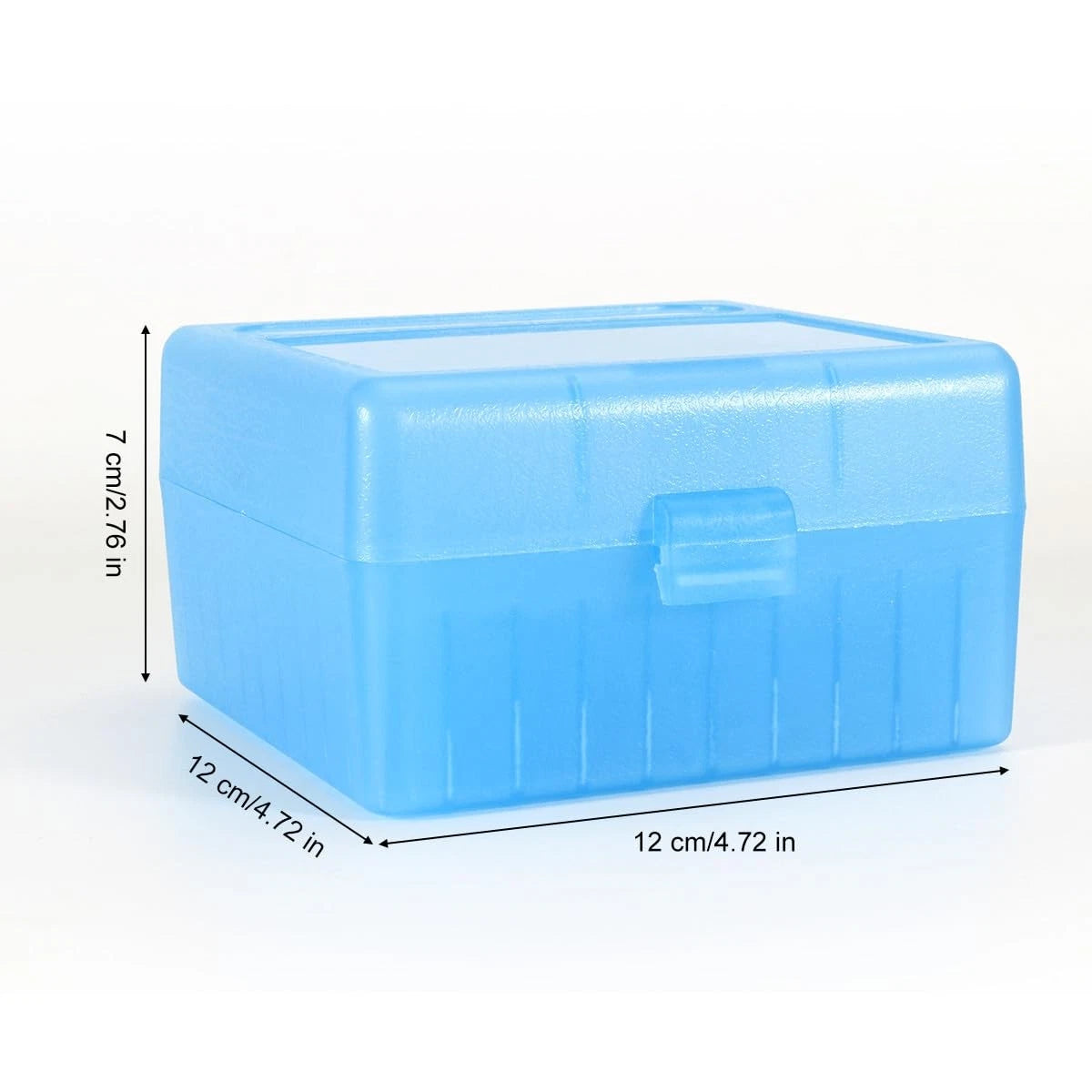 Prothens 100 Round Ammo Can for Rifle (Flip-Top, 4.72" L, Blue)