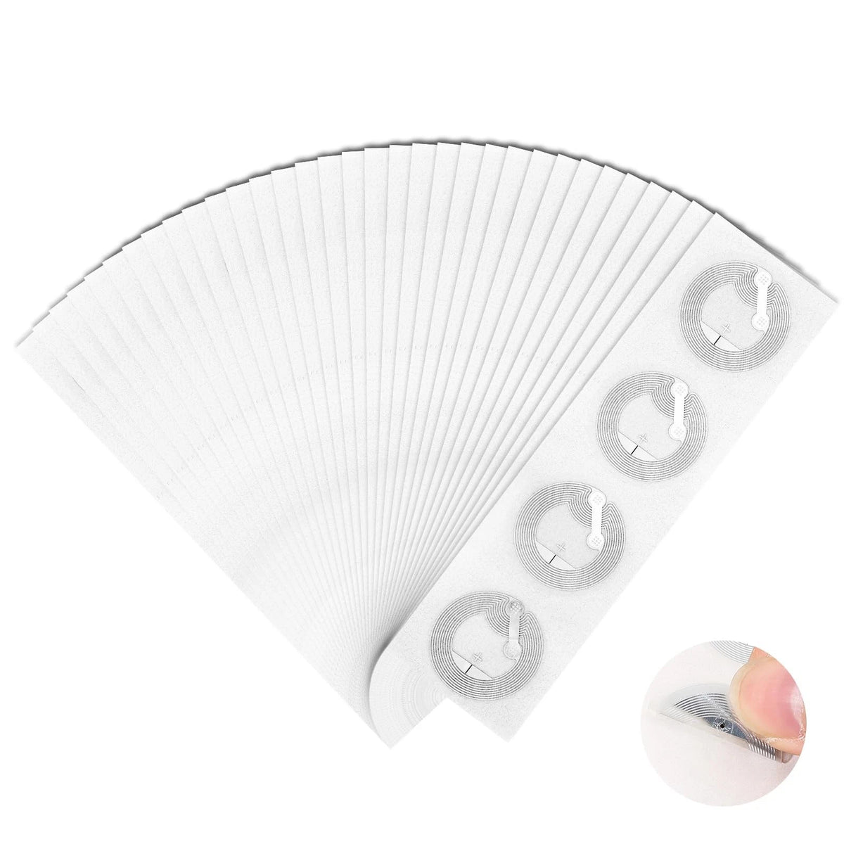 100pcs NFC Tags Stickers Ntag215 Chip Rewritable RFID
