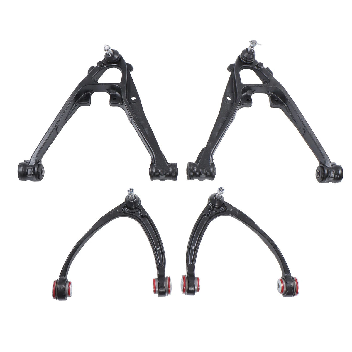 4X Front Upper Lower Control Arms for Chevy Silverado GMC Sierra 1500 (2007–2013) BCK106898K