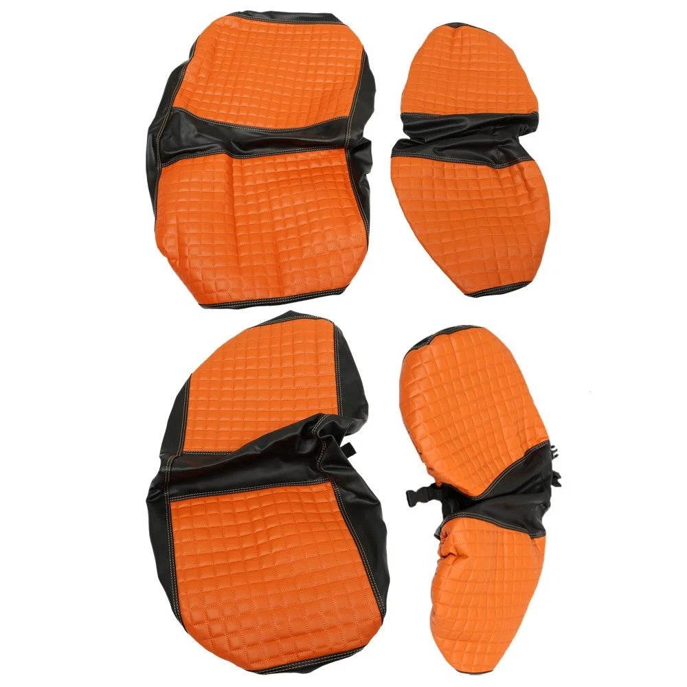 Set of 2 Front and Rear Seat Covers for EZGO Freedom TXT (2014–Up) - Orange