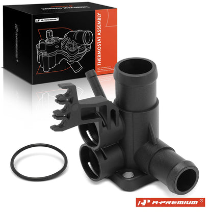 Engine Coolant Thermostat Housing for VW Golf Jetta (037121132E, 037121133E, 037121133F, CH9971)