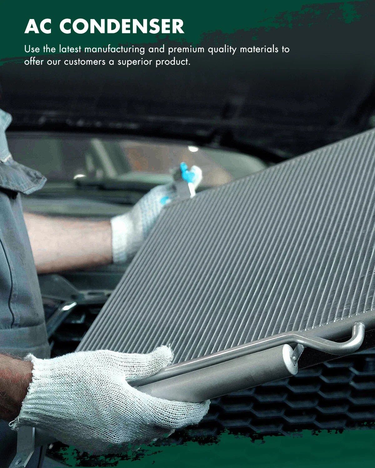 Aluminum AC Condenser for Fiat 500X (2016–2018) 4921