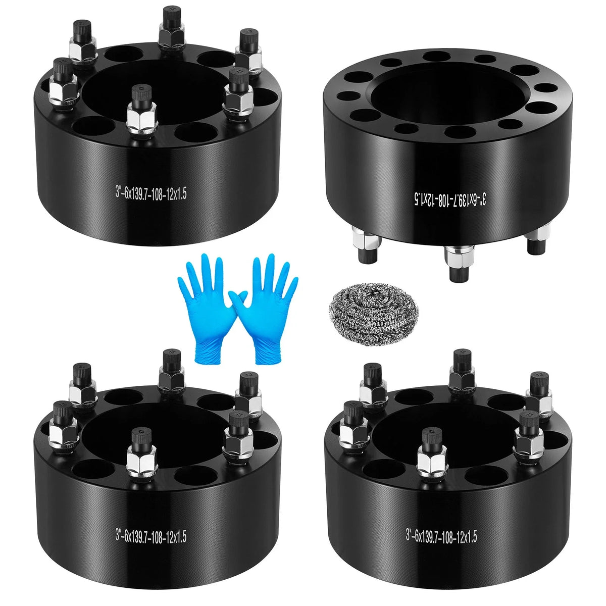 Wheel Spacers for Toyota FJ Cruiser (2007–2014) 6x139.7 3" M12x1.5
