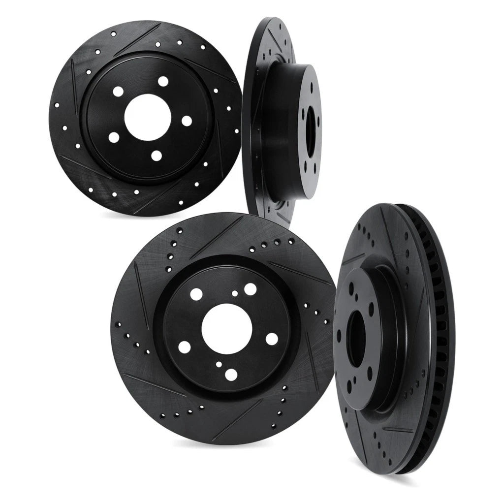 Brake Rotor Set for Honda Civic (2006–2015) ALX-PAU-DF-8004-59004-CLA1, Drilled & Slotted
