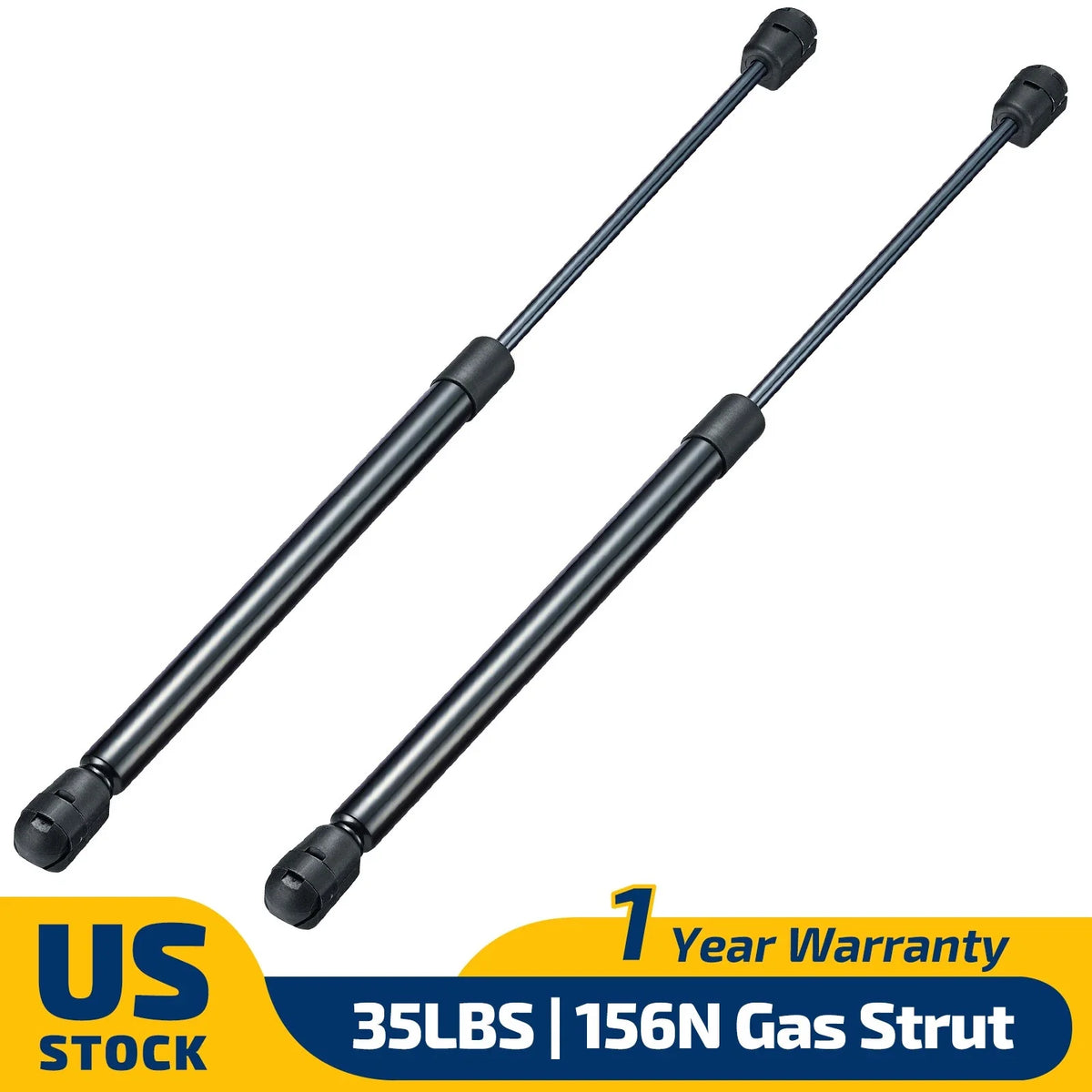 2X Lift Supports for Truck Topper Camper Shell (16in, 35Lbs)