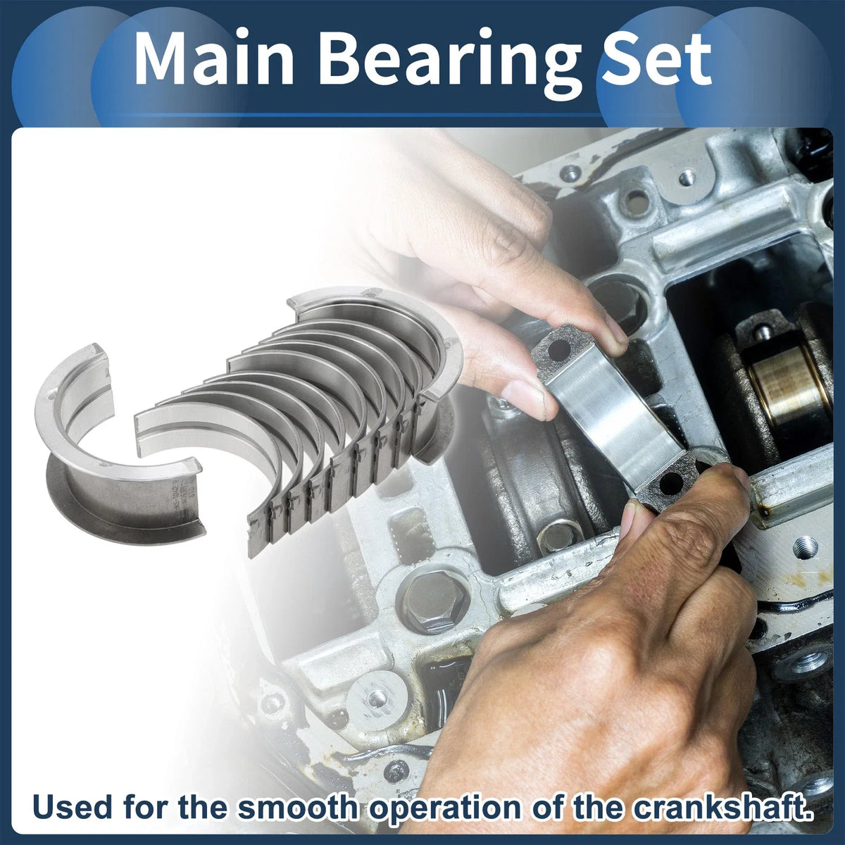 Main Bearing Set No.1220778200 for Nissan Caravan (1967–1987) 10 Pcs