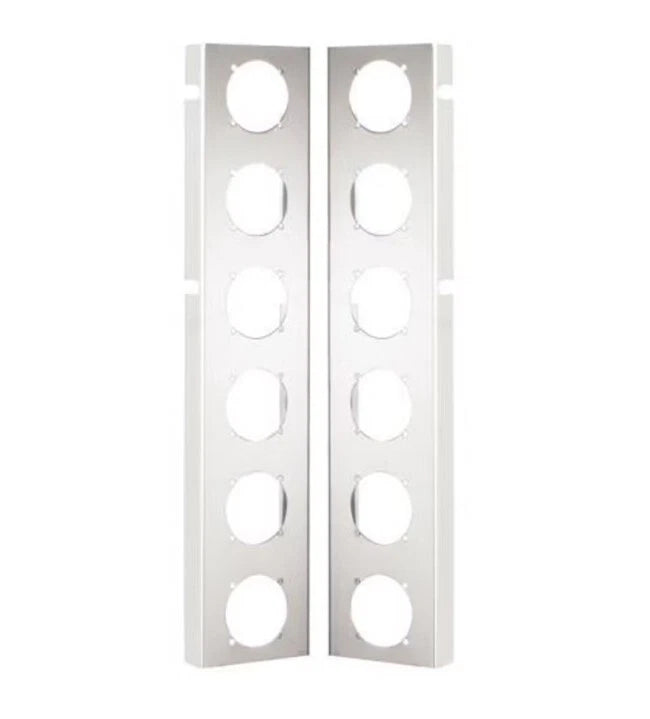 Stainless Steel Front Air Cleaner Light Bracket Pair for Peterbilt 377 379