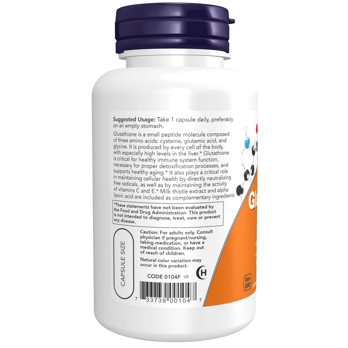 Glutathione 500 mg Supplements for NOW Foods (60 Count)