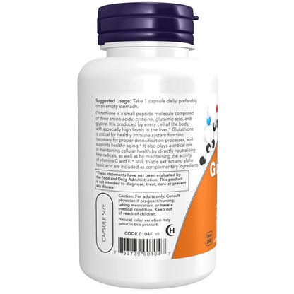 Glutathione 500 mg Supplements for NOW Foods (60 Count)