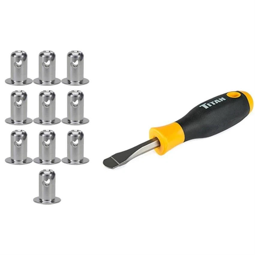 Set of 4 Aluminum Oval Head Quarter Turn Fasteners for (9101698)