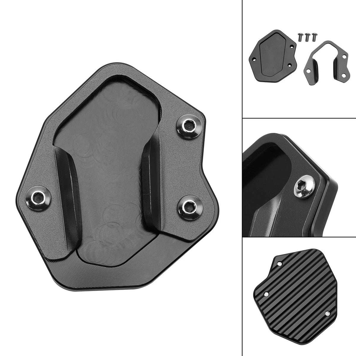 Kickstand Enlarger Plate Pad for Tiger 800/XC/XCA/XR/XRT (2010–2020) KSP-204-BLK