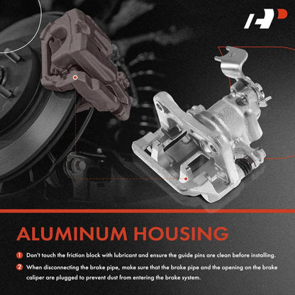 A-Premium Rear Left Disc Brake Caliper w/Bracket for Audi A8 Quattro (2000–2003) 4D0615423E, 19-B2716